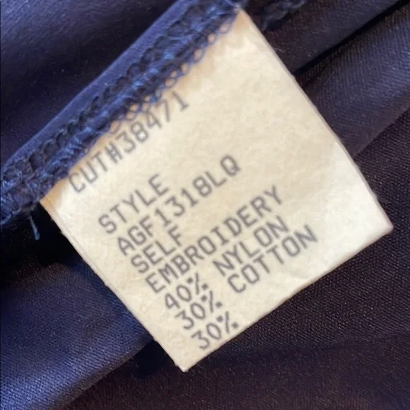 Tadashi Shoji Too Navy Embroidered Lace Evening Gown Tulle Skirt Size 16 Q   NWT - Picture 5 of 16